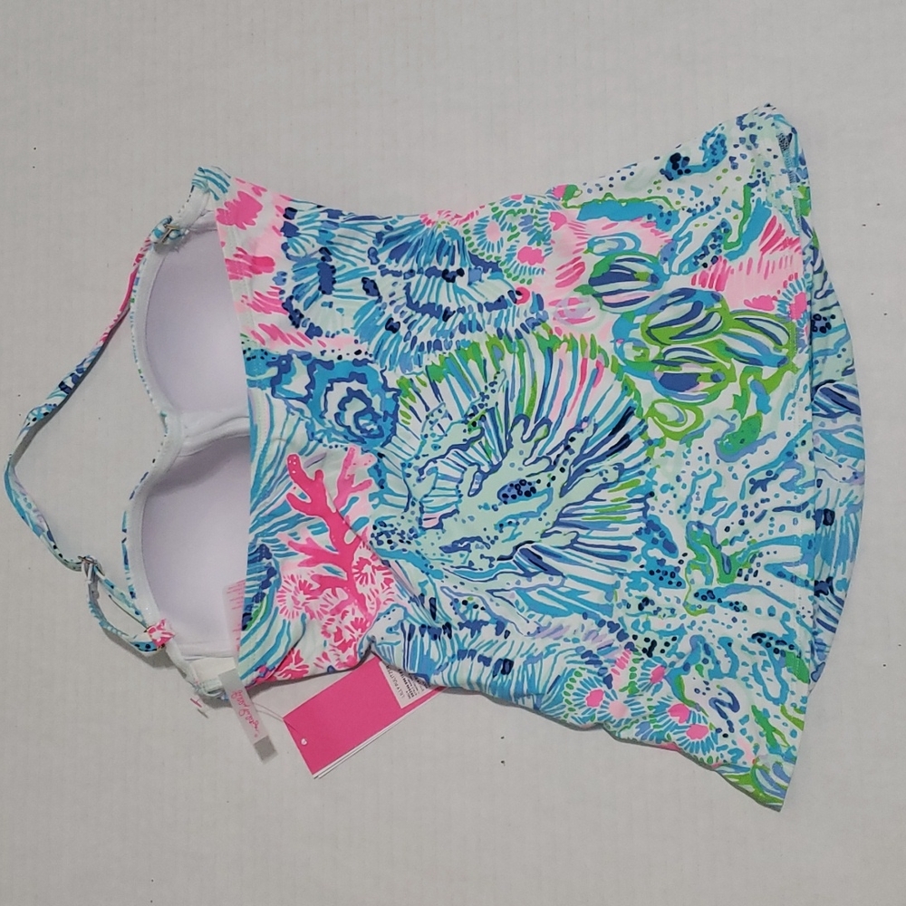Lilly Pulitzer Flamenco Sink or Swim Tankini Top - Picture 3 of 3